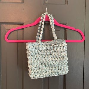 Urban outfitters blue bead bag!